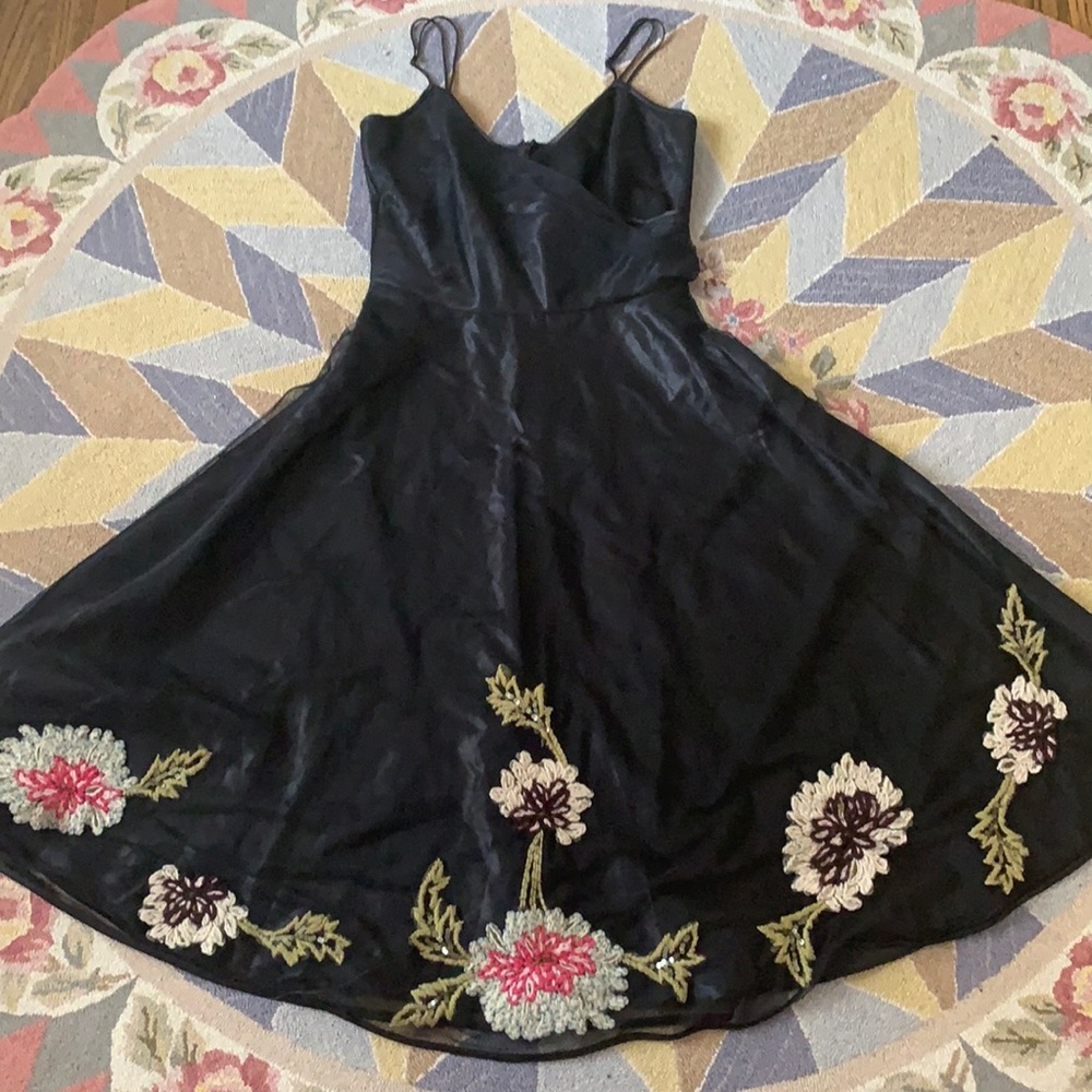 π€ VINTAGE BETSEY JOHNSON TULLE EMBROIDERED Y2K 90s RETRO COTTAGECORE - Picture 1 of 16